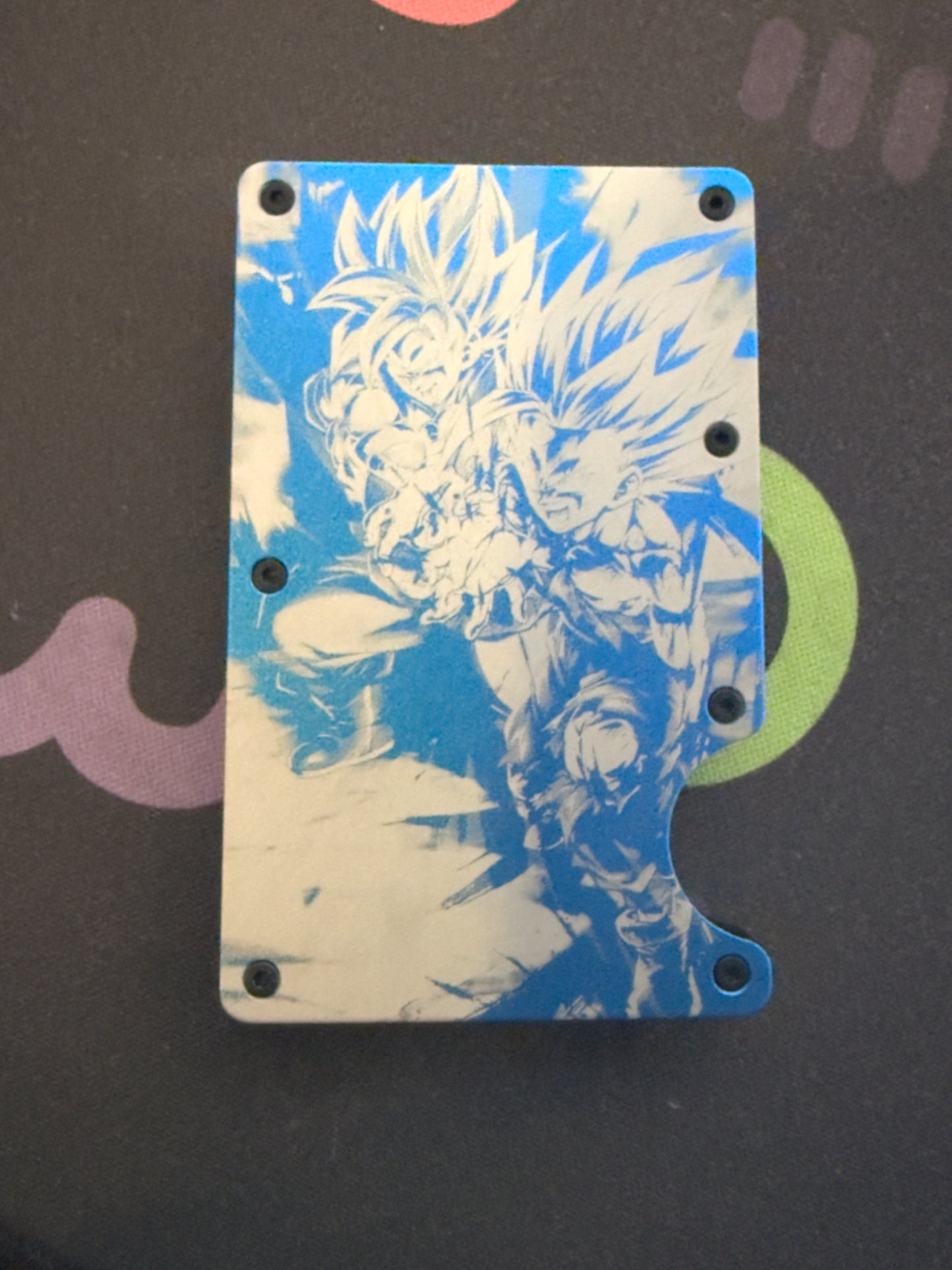 DBZ Father-Son Kamehameha Minimalist Slim Metal Aluminum Wallet | Multiple Color Options