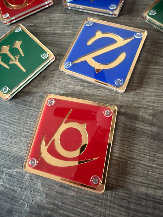 Final Fantasy XIV MMORPG Acrylic Layered Drinkware Coasters | All Job options