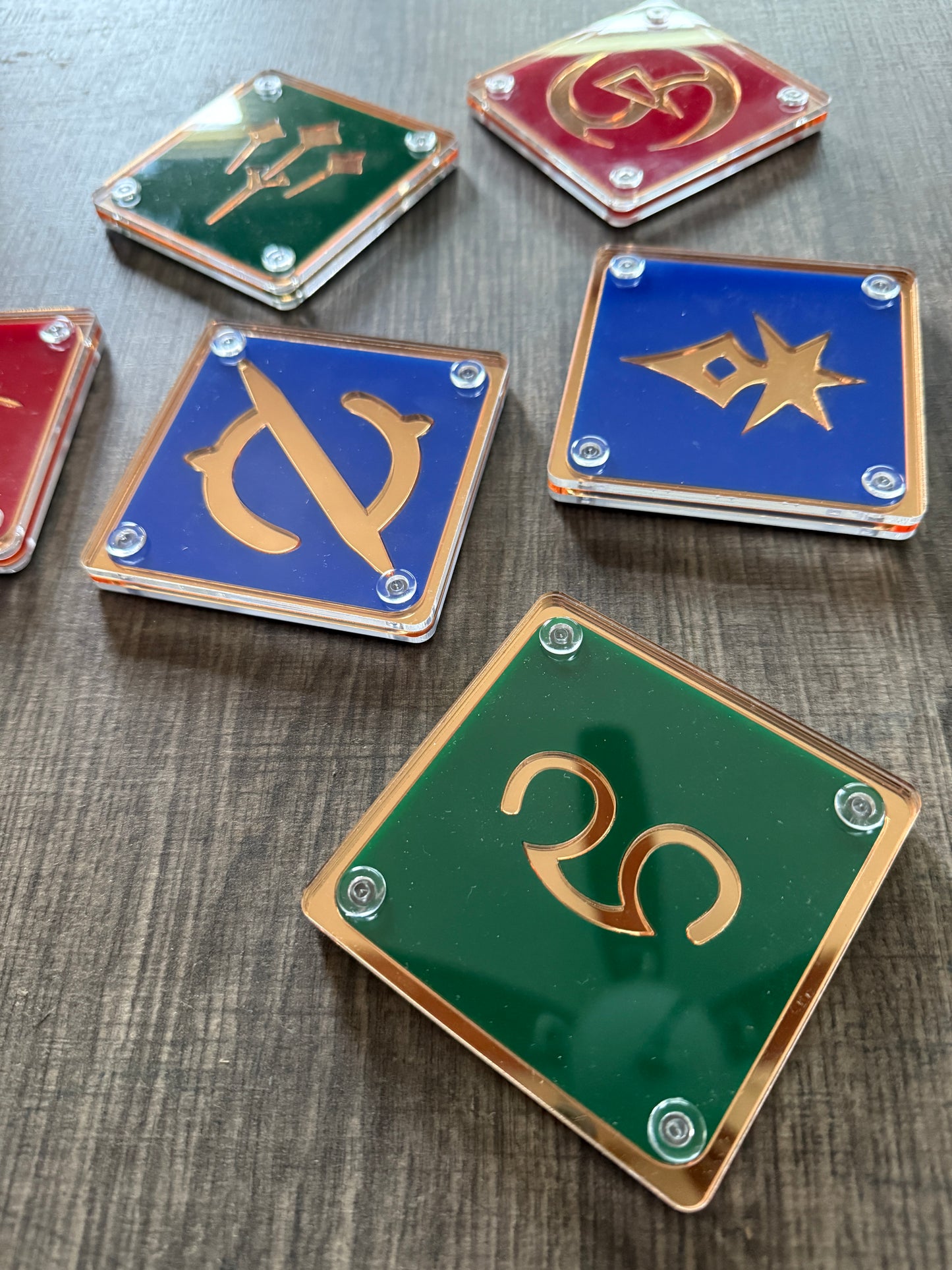Final Fantasy XIV MMORPG Acrylic Layered Drinkware Coasters | All Job options
