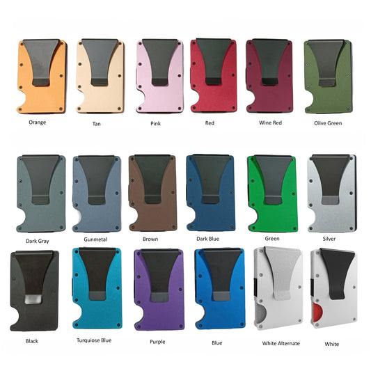 DBZ Father-Son Kamehameha Minimalist Slim Metal Aluminum Wallet | Multiple Color Options