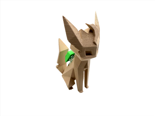 Low Poly Leafeon Mechanical Switch Fidget Toy | Stim Toy, Stress Relief, ADHD, ASMR