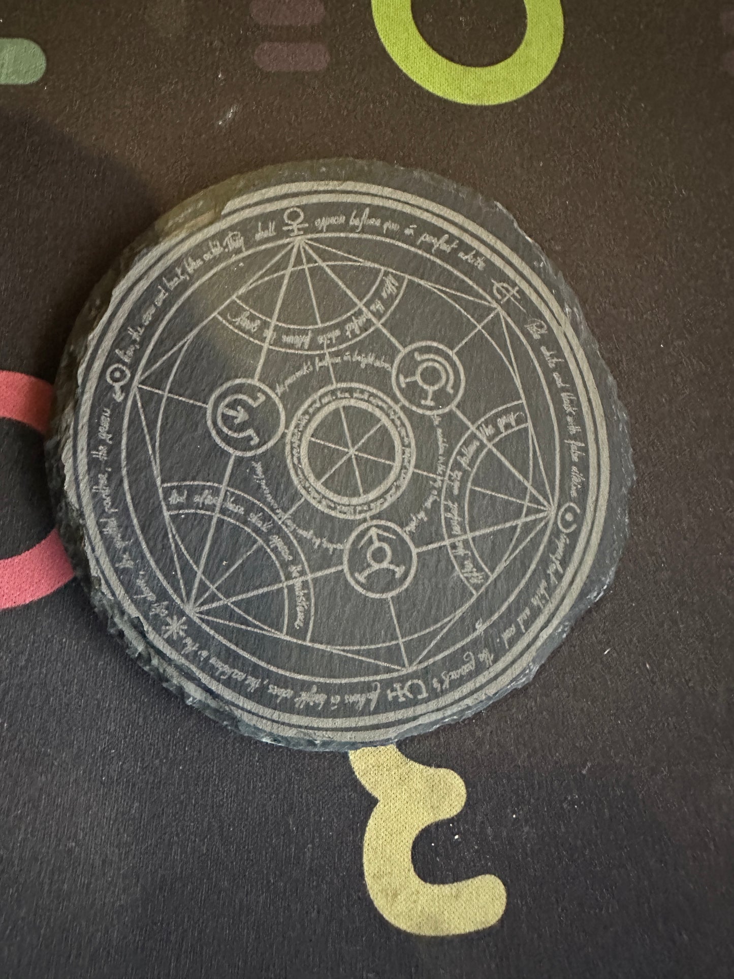 FMA Full Metal Alchemist Brotherhood Human Transmuation Slate Coasters