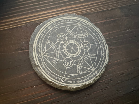 FMA Full Metal Alchemist Brotherhood Human Transmuation Slate Coasters