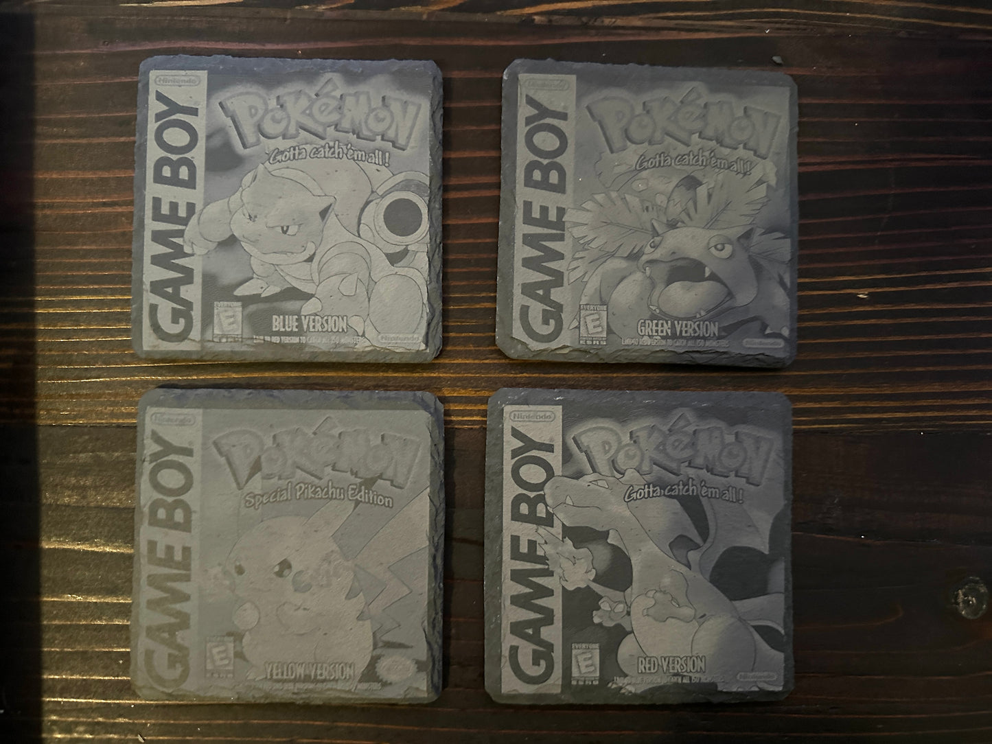 90's Pokemon Gameboy Cover Slate Coaster