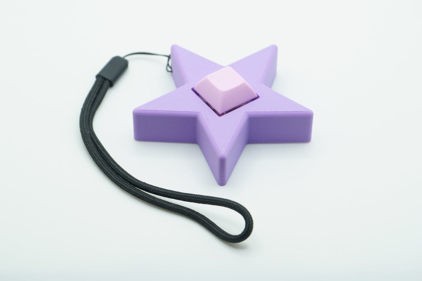 Single Button Star-Shaped Mechanical Switch Fidget Toy w/ Adjustable Wrist Strap, Multiple color options |