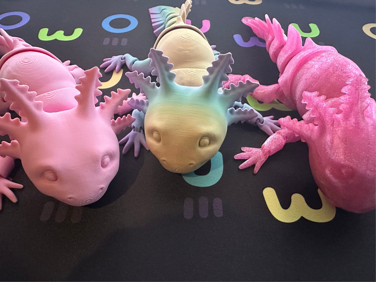 Articulating Flexi Axolotl Fidget Toy, Multiple color options | Stim Toy, Stress Relief, ADHD