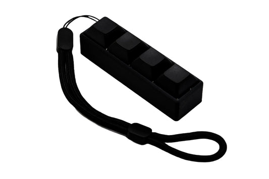 4-Button Mechanical Switch Clicky Fidget Toy w/ Adjustable Wrist Strap, Fidget Toy, Asmr, Stimy Toy, Keyboard, Desk Toy, keycap Fidget