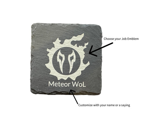 Final Fantasy XIV Disciple of War Slate Coasters | Optional Name Personalization