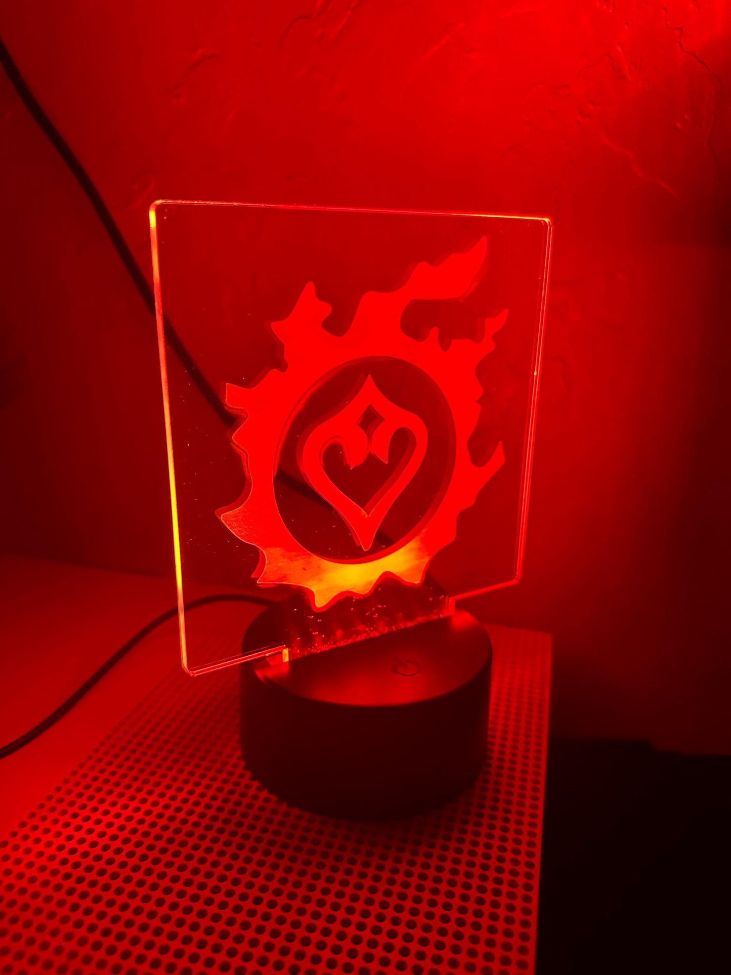 FFXIV Job Emblem Acrylic Light Stand | Optional Name Personalization, Gaming Gift, Gift For Him, Gift For Her, Birthday Present