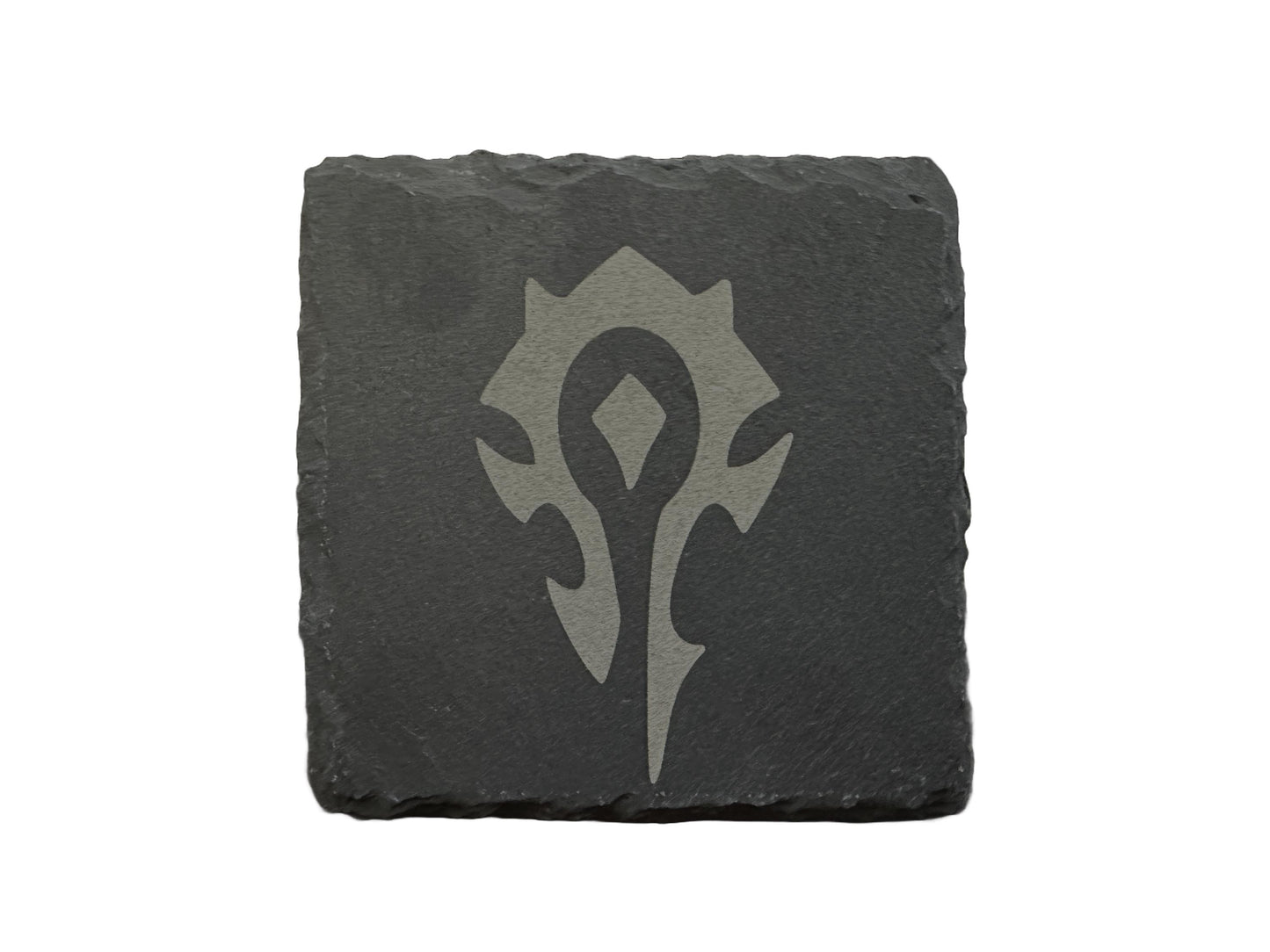 WoW World of Warcraft Horde/Alliance Slate Custom Coasters | Optional Name Personalization