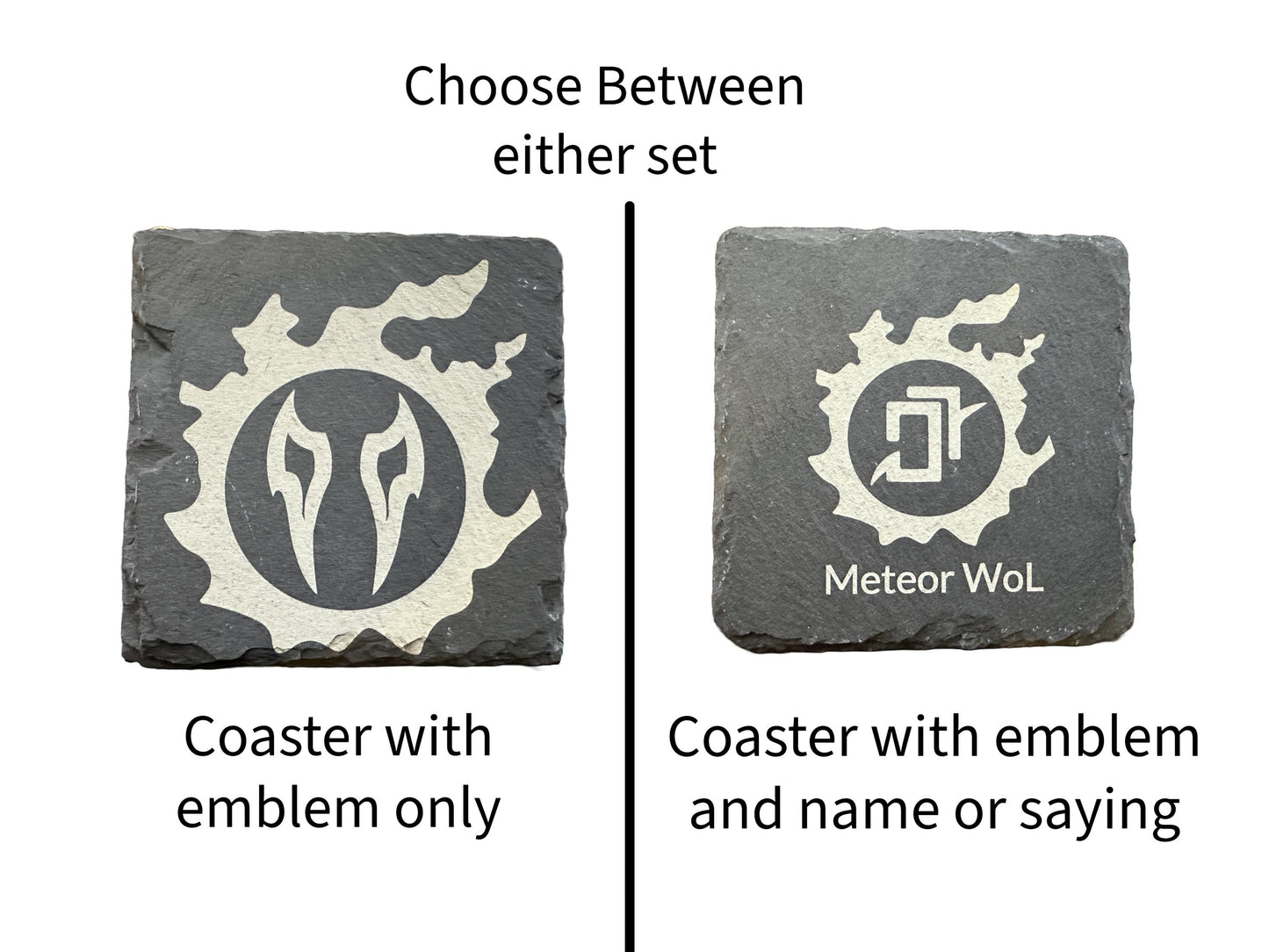 Final Fantasy XIV Disciple of War Slate Coasters | Optional Name Personalization