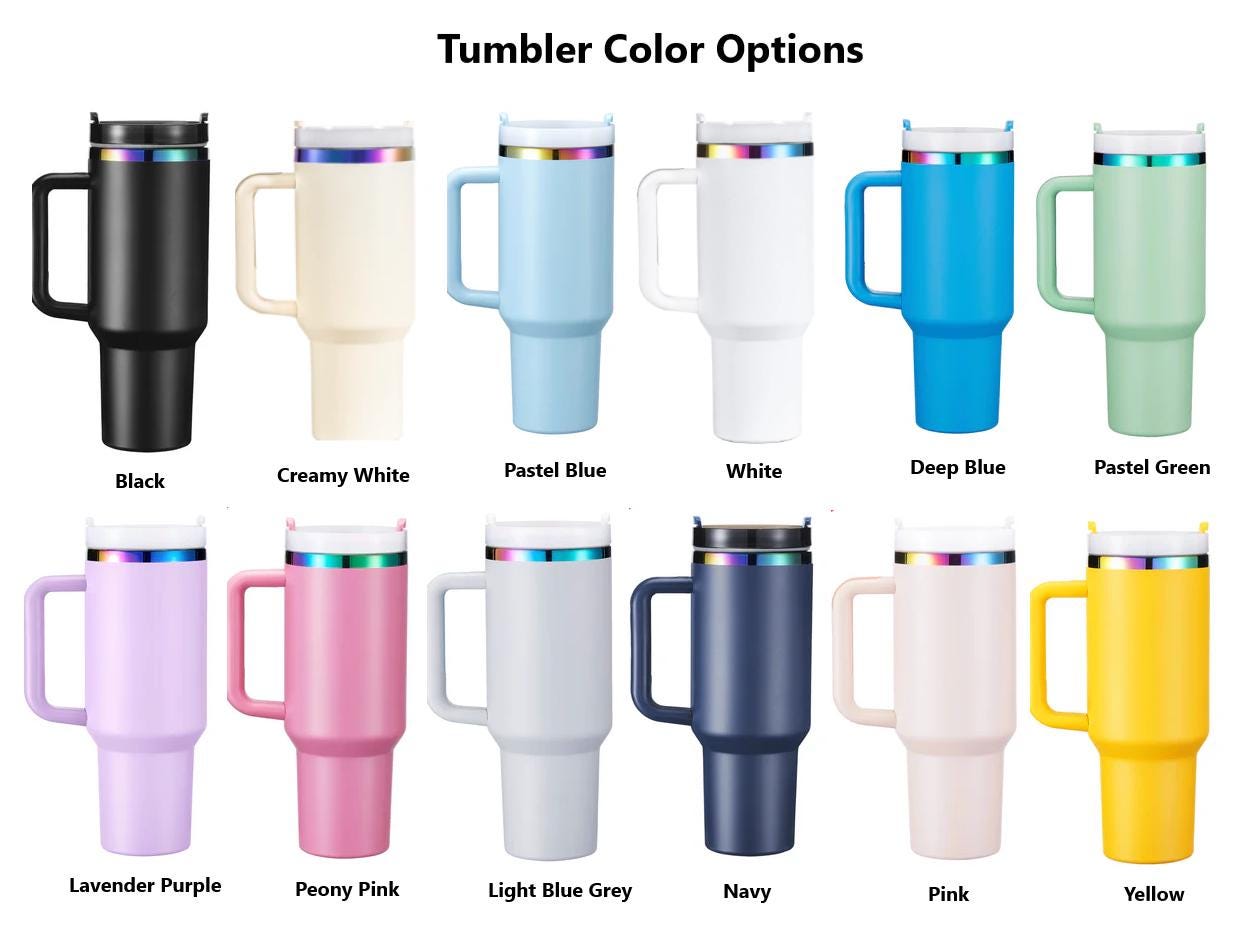 FFXIV Full Wrap All Job Icons 40 oz  Tumbler w/Lid and Metal Straws | Different Color Options, Gift For Her, Geeky Gift, Birthday Present