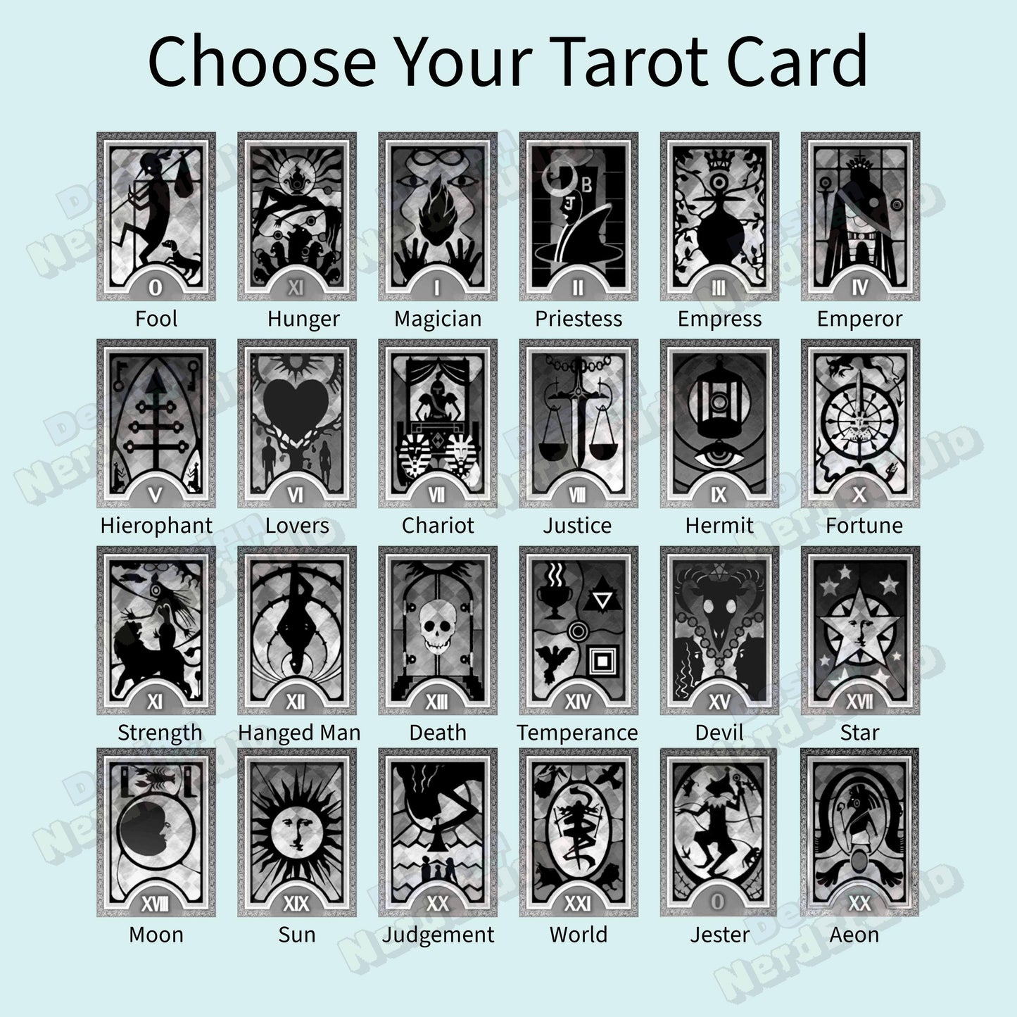Tarot Card Laser Engraved Tin Container | Otaku Gift, Anime Accessory, Gift for Him, Gaming gift, EDC, Stash Box, Anniversary Gift