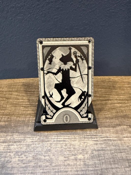 Custom Engraved Tarot Card Minimalistic Wallet | Multiple Color Options | Otaku Gift, Gift for Him, Anniversary Gift, Spiritual