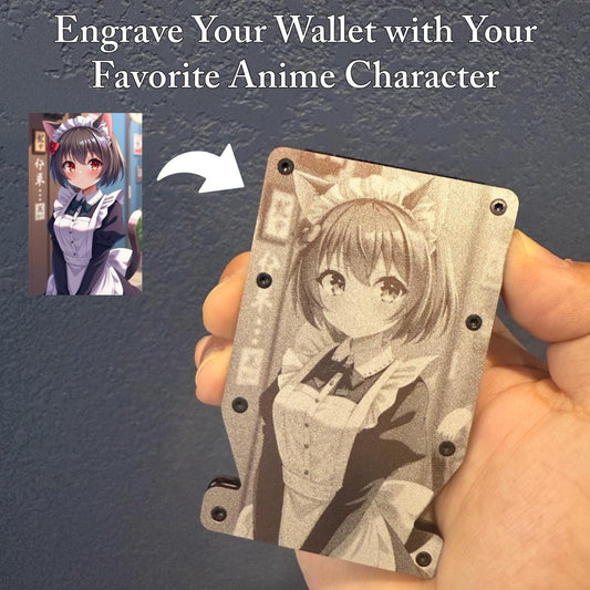 Custom Anime Wallet, RFID Blocking, Multiple Color Option, Gift For Him, Gift For Her, Birthday Gift, Anniversary Gift, Otaku Accessory