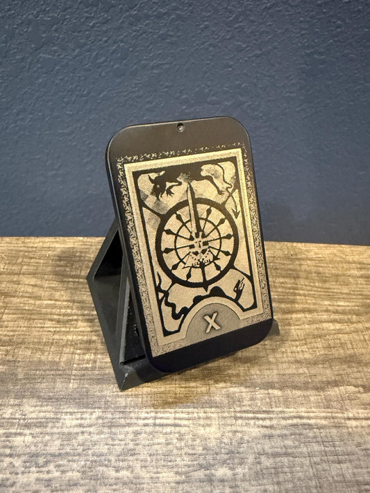 Tarot Card Laser Engraved Tin Container | Otaku Gift, Anime Accessory, Gift for Him, Gaming gift, EDC, Stash Box, Anniversary Gift