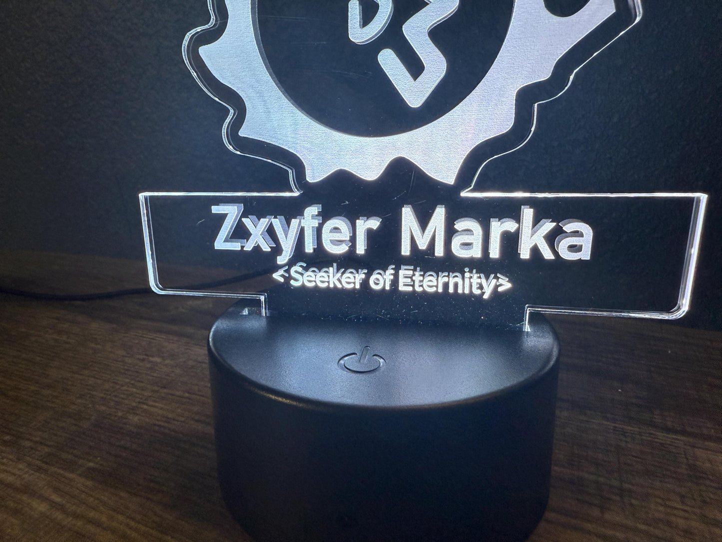 FFXIV Job Emblem Meteor Acrylic Light Stand | Optional Name Personalization, Gaming Gift, Gift For Him, Gift For Her, Birthday Present