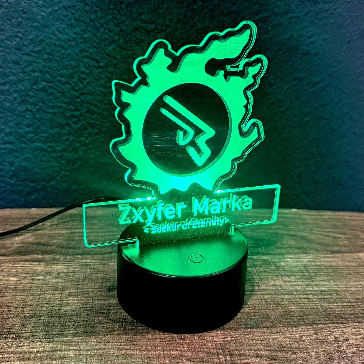 FFXIV Job Emblem Meteor Acrylic Light Stand | Optional Name Personalization, Gaming Gift, Gift For Him, Gift For Her, Birthday Present