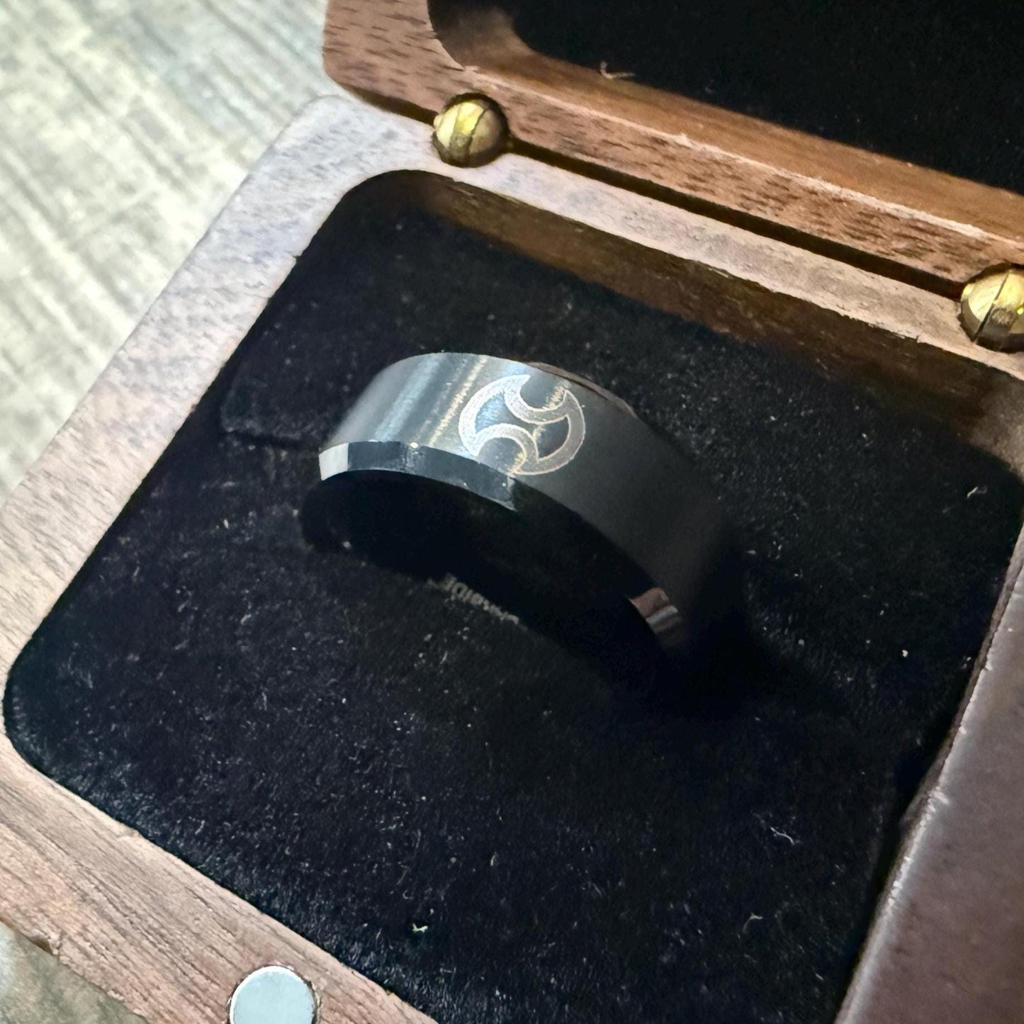 Personalized Tungsten Engraved Ring, FFXIV Job Emblem | Gift For Him, Gift For Her, Geeky Present, Birthday Gift, Gamer Ring