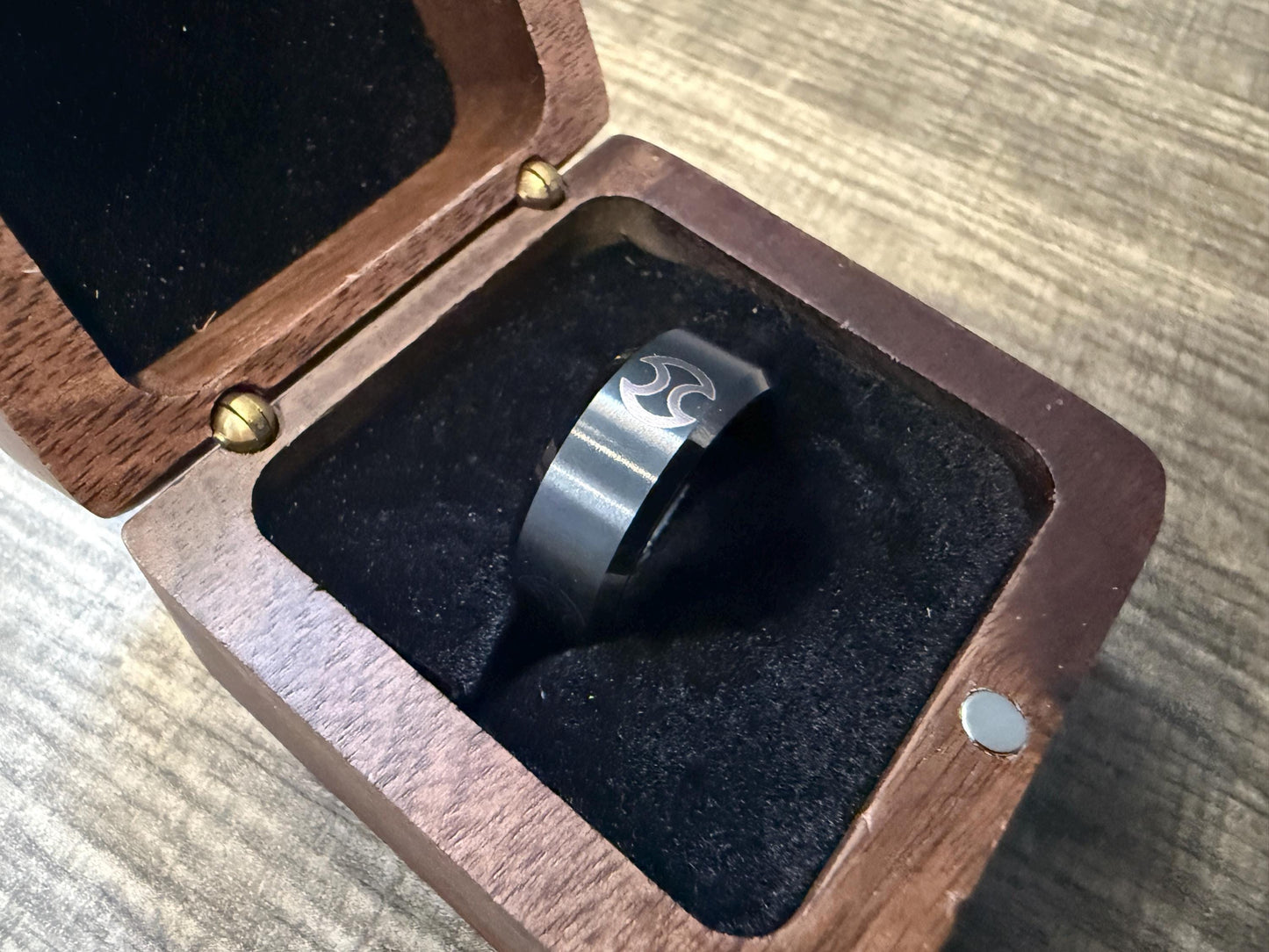 Personalized Tungsten Engraved Ring, FFXIV Job Emblem | Gift For Him, Gift For Her, Geeky Present, Birthday Gift, Gamer Ring