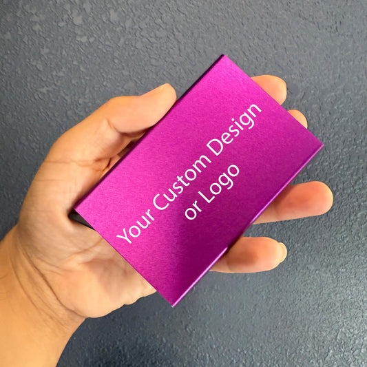 Custom "Your Design" Popup Lever Actuated Credit Card Minimalist Wallet, RFID Blocking, Business Gift, Personalized Gift For Him, Anime