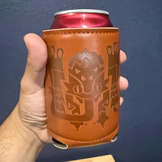 Creature Hunter PU Leatherette Can Coolers, 20+ Monsters Available | Drinkware Gaming Can Coolers, Video Game Inspired