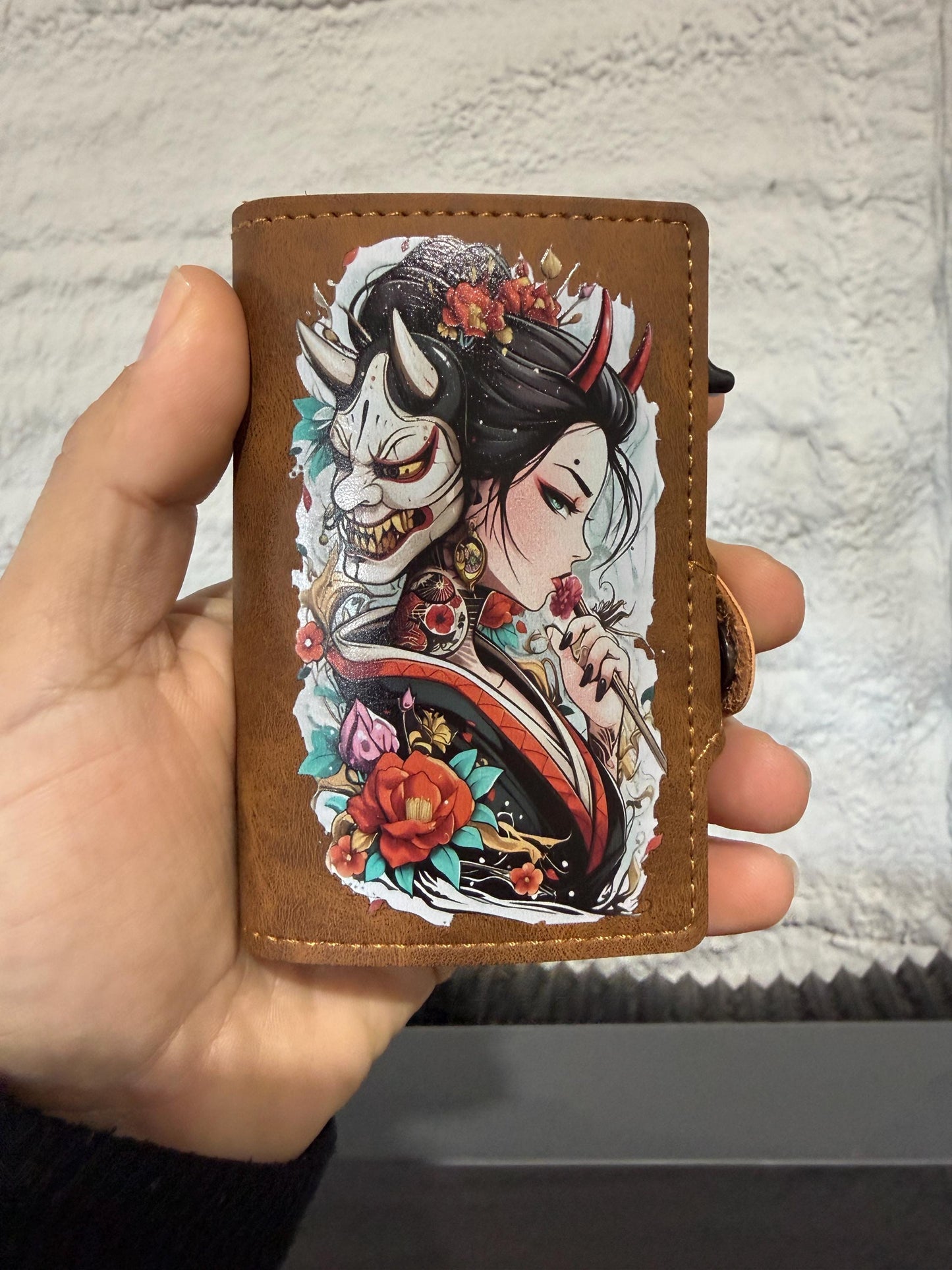 Custom Anime & Gamer Wallet - Personalized PU Leather UV Printed Wallet With Your Favorite Character, Logo or Gamer Tag, RFID Blocking