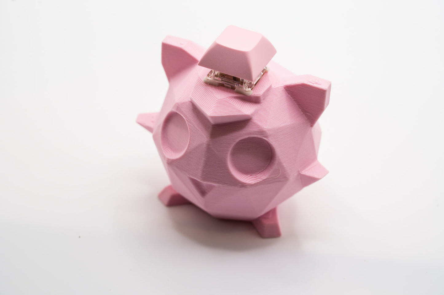 Low Poly Jigglypuff Mechanical Switch Fidget Toy | Stim Toy Stress Relief ADHD ASMR