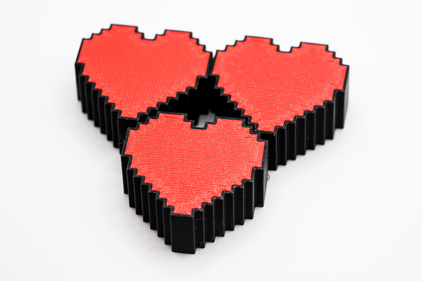 Retro Pixel Art Heart Mechanical Switch Fidget Toy w/ Adjustable Wrist Strap | Stim Toy Stress Relief ADHD